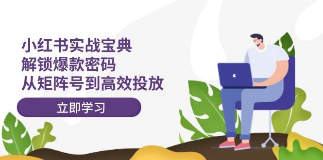 小红书实战宝典：解锁爆款密码，从矩阵号到高效投放-温馨分享网