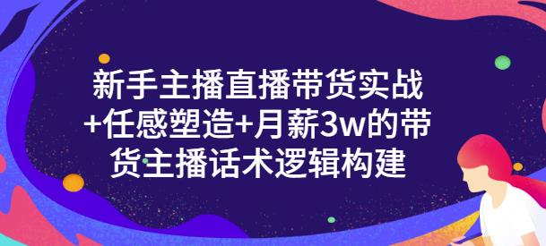 新手主播直播带货实战+信任感塑造+月薪3w的带货主播话术逻辑构建-温馨分享网