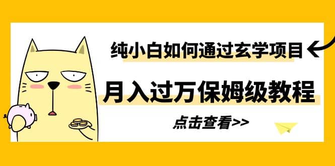 纯小白如何通过玄学项目月入过万保姆级教程-温馨分享网