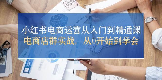 小红书电商运营从入门到精通课，电商店群实战，从0开始到学会-温馨分享网