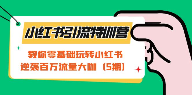 小红书引流特训营-第5期：教你零基础玩转小红书，逆袭百万流量大咖-温馨分享网