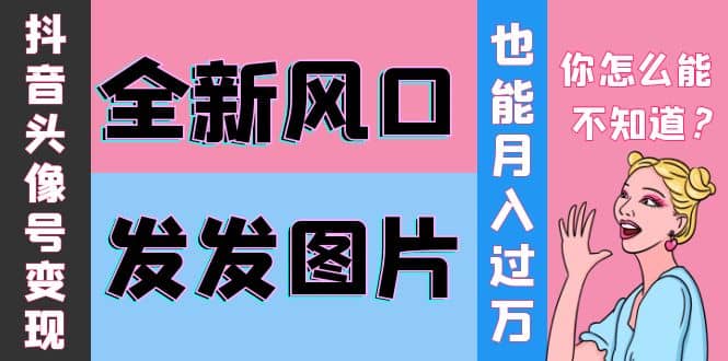 抖音头像号变现0基础教程-温馨分享网