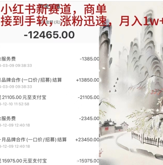 小红书新赛道，商单接到手软，涨粉迅速，一个月1w+-温馨分享网