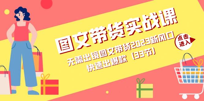 图文带货实战课：无需出镜图文带货2023新风口，快速出爆款（33节）-温馨分享网