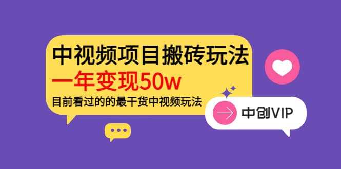 《老吴·中视频项目搬砖玩法，一年变现50w》目前看过的的最干货中视频玩法-温馨分享网