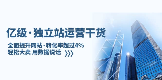独立站运营干货：全面提升网站·转化率超过4%，轻松大卖 用数据说话-温馨分享网