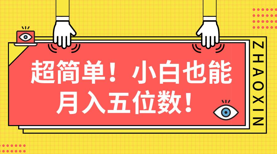 超简单图文项目！小白也能月入五位数-温馨分享网