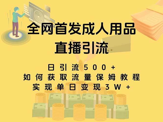 最新全网独创首发，成人用品直播引流获客暴力玩法，单日变现3w保姆级教程-温馨分享网