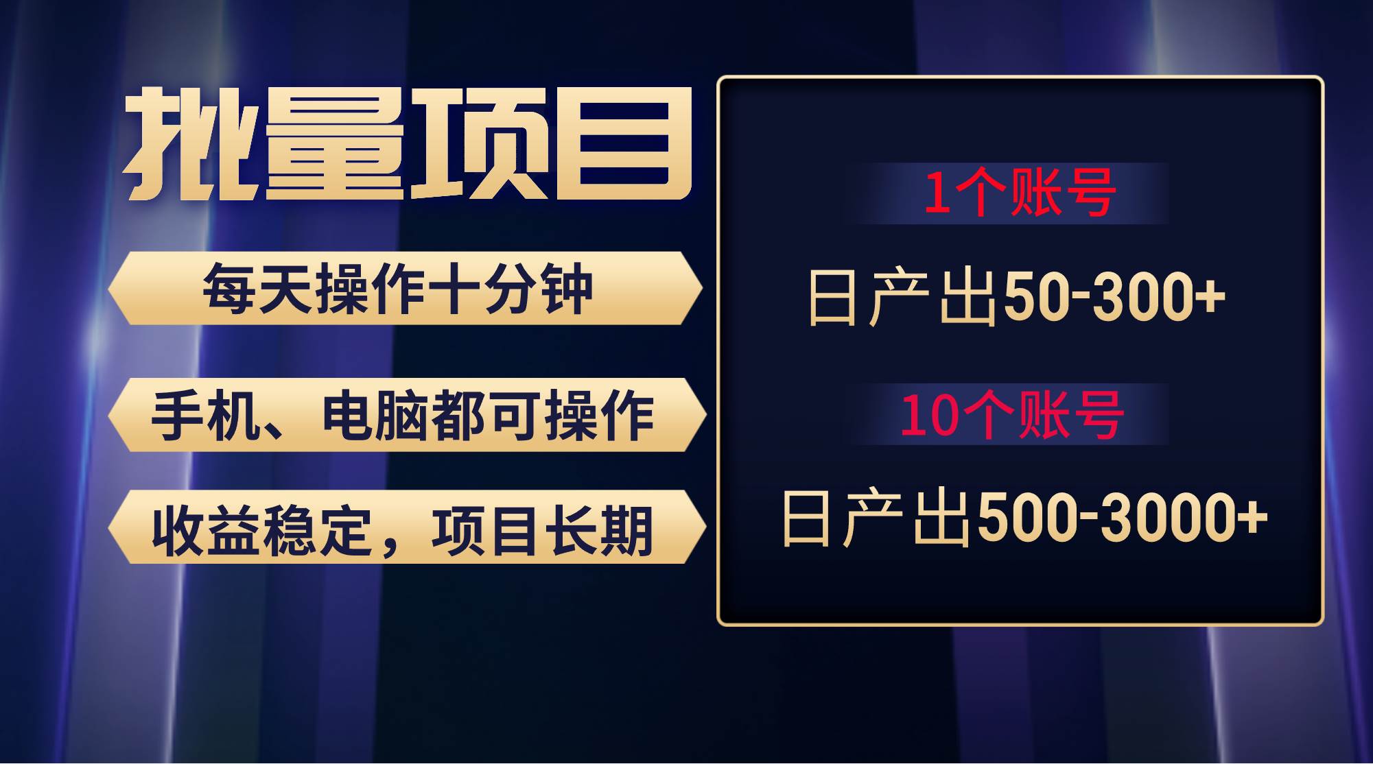 红利项目稳定月入过万，无脑操作好上手，轻松日入300+-温馨分享网