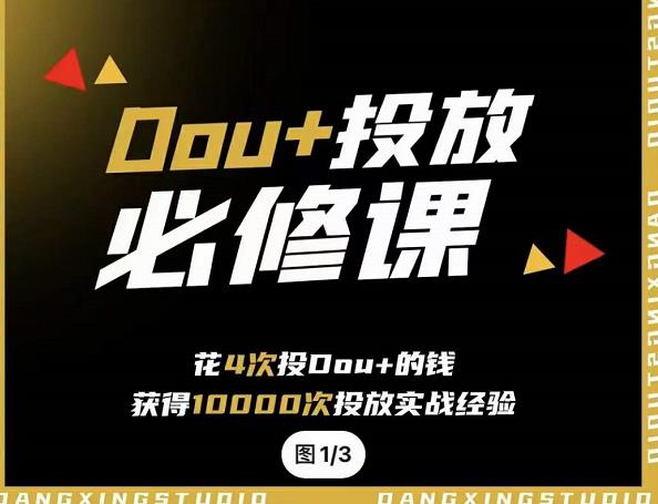 代同学DOU+投放训练营，用付费流量撬动大额自然流量，过得超额变现转化-温馨分享网