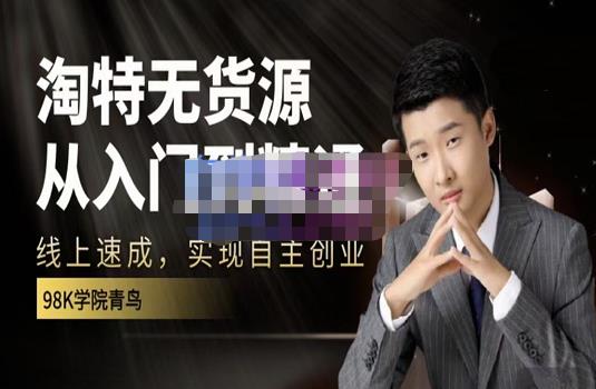 98k学院的淘特无货源线上速成课，从入门到精通，让你最小投入，最高回报-温馨分享网