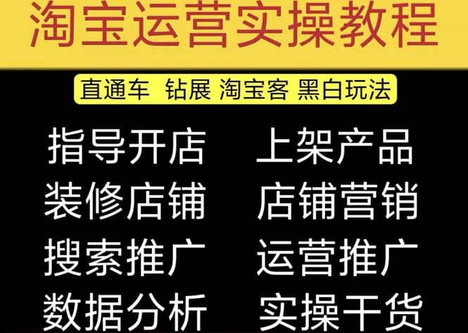 2023淘宝开店教程0基础到高级全套视频网店电商运营培训教学课程（2月更新）-温馨分享网