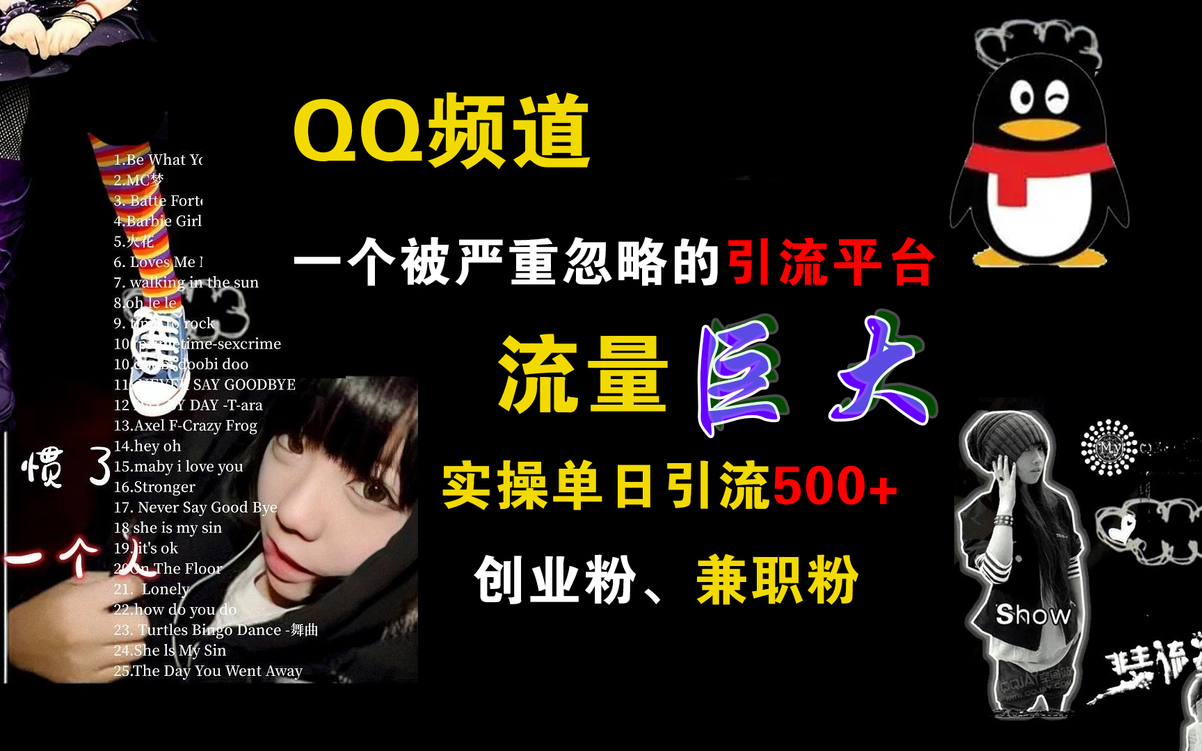 QQ频道，一个被严重忽略的引流平台，流量巨大，实操单日引流500+创业粉、兼职粉-温馨分享网