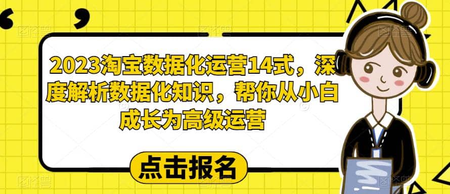 2023淘宝数据化-运营 14式，深度解析数据化知识，帮你从小白成长为高级运营-温馨分享网