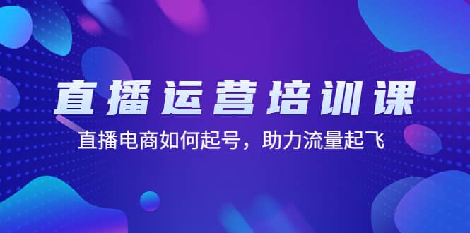 直播运营培训课：直播电商如何起号，助力流量起飞（11节课）-温馨分享网