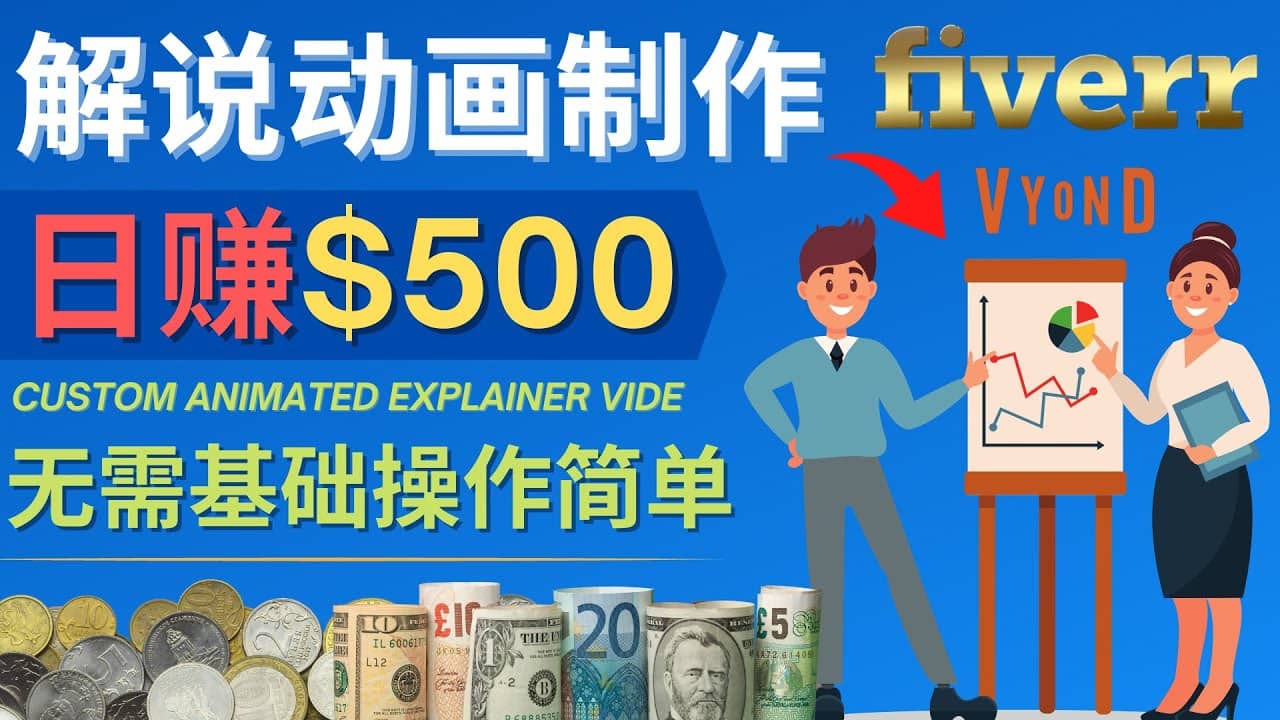 制作解说类动画视频（Animated Explainer）日赚500美元以上 – 0基础可操作-温馨分享网