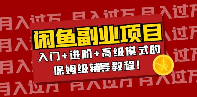 月入过万闲鱼副业项目：入门+进阶+高级模式的保姆级辅导教程-温馨分享网