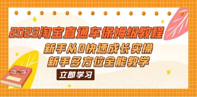 2023淘宝直通车保姆级教程：新手从0快速成长实操，新手多方位全能教学-温馨分享网