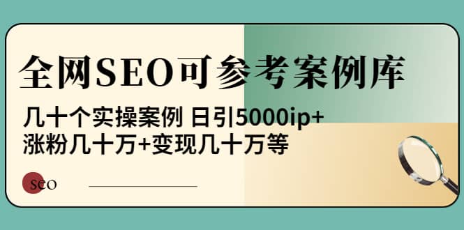 《全网SEO可参考案例库》几十个实操案例-温馨分享网