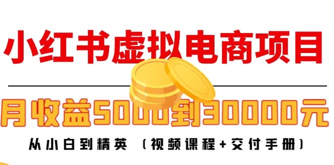 小红书虚拟电商项目：从小白到精英 (视频课程+交付手册)-温馨分享网