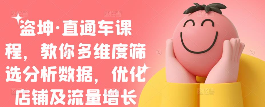 盗坤·直通车课程，教你多维度筛选分析数据，优化店铺及流量增长-温馨分享网