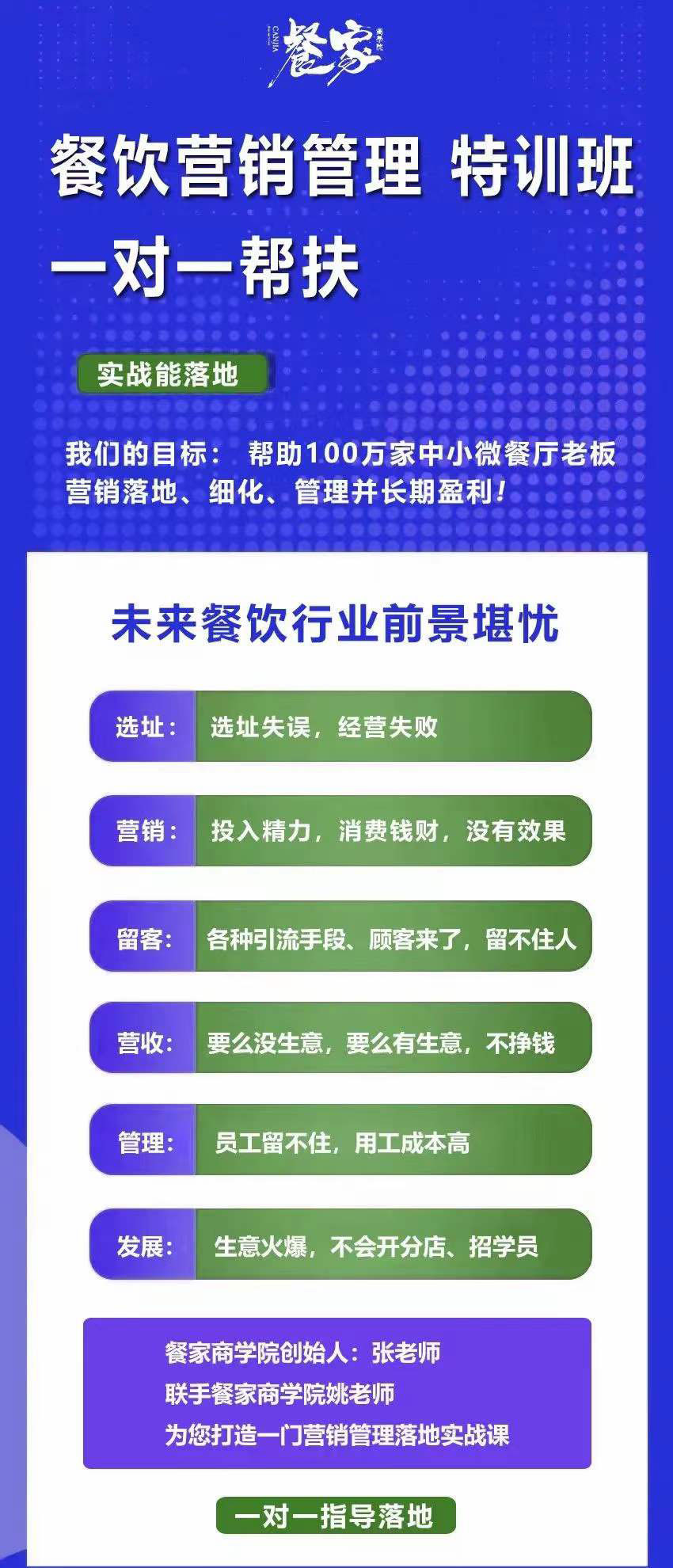 图片[1]-餐饮营销管理特训班：选址+营销+留客+营收+管理+发展-温馨分享网