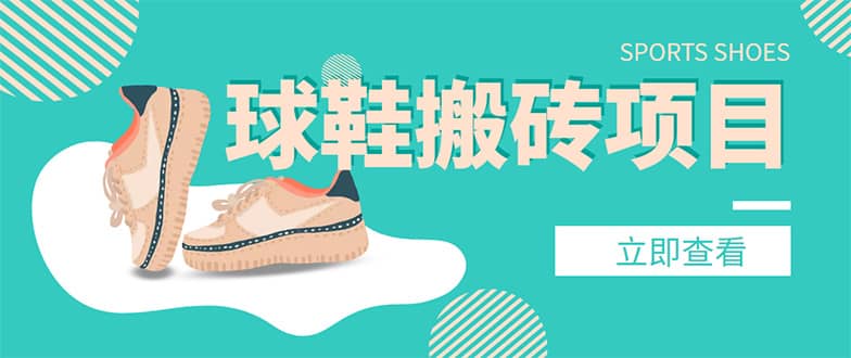 外面收费998的球鞋搬砖项目【详细教程+资源渠道】-温馨分享网