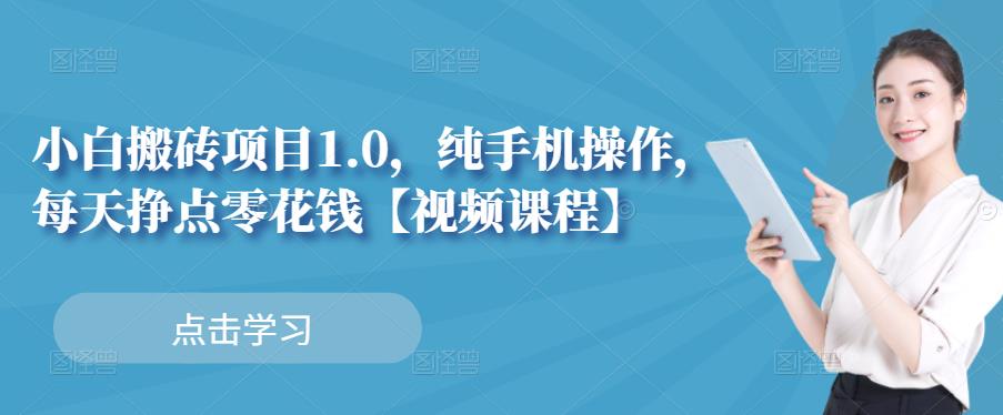 小白搬砖项目1.0，纯手机操作，每天兼职挣点零花钱-温馨分享网