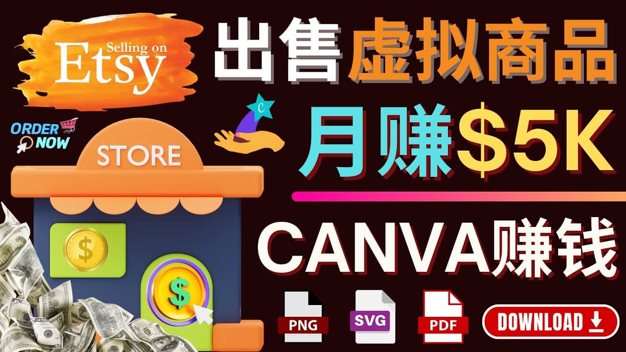 通过Etsy出售Canva模板，操作简单，收益高，月赚5000美元-温馨分享网