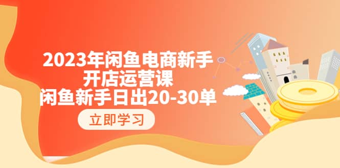 2023年闲鱼电商新手开店运营课：闲鱼新手日出20-30单（18节-实战干货）-温馨分享网
