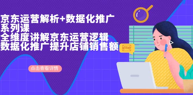 京东运营解析与数据化推广系列课，全维度讲解京东运营逻辑+数据化推广提升店铺销售额-温馨分享网
