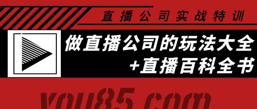 老陈·直播公司实战特训：做直播公司的玩法大全+直播百科全书-温馨分享网