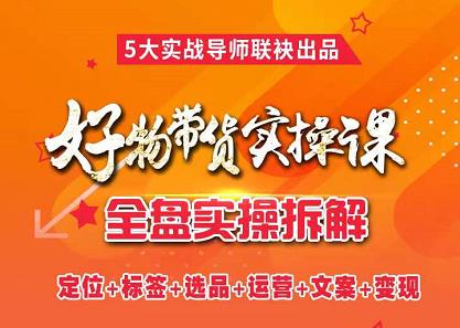 抖音好物带货实操课，全盘拆解抖音好物带货号全套流程打法-温馨分享网
