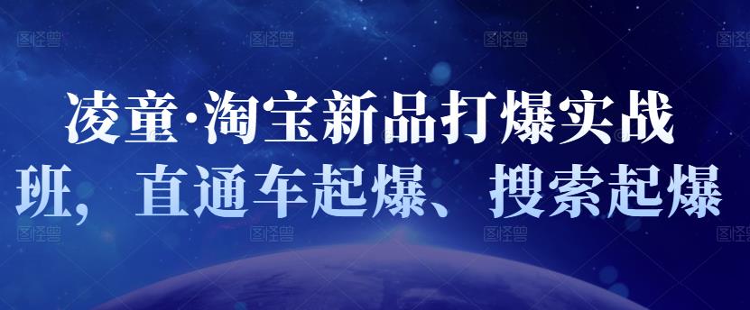 凌童·淘宝新品打爆实战班，直通车起爆、搜索起爆-温馨分享网