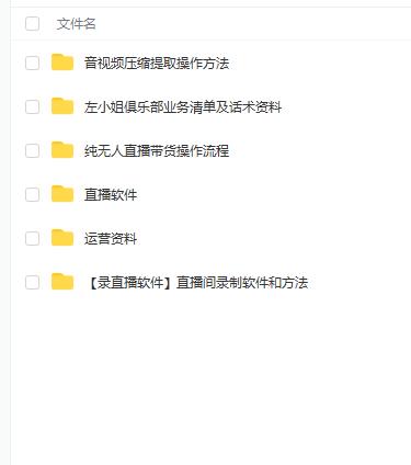 左小姐-直播带货俱乐部十三行、无人直播，全套教程附：工具、文档、话术资料-温馨分享网