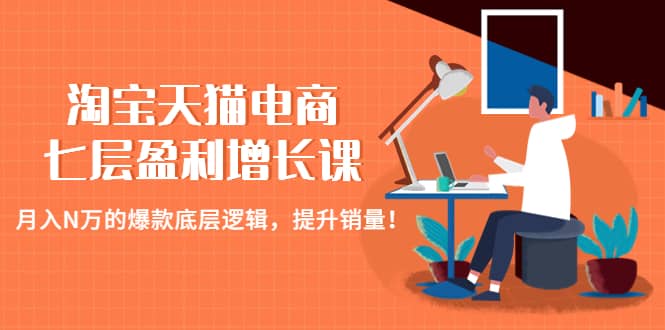 淘宝天猫电商七层盈利增长课：月入N万的爆款底层逻辑，提升销量-温馨分享网