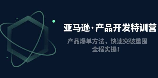亚马逊·产品开发特训营：产品爆单方法，快速突破重围，全程实操-温馨分享网