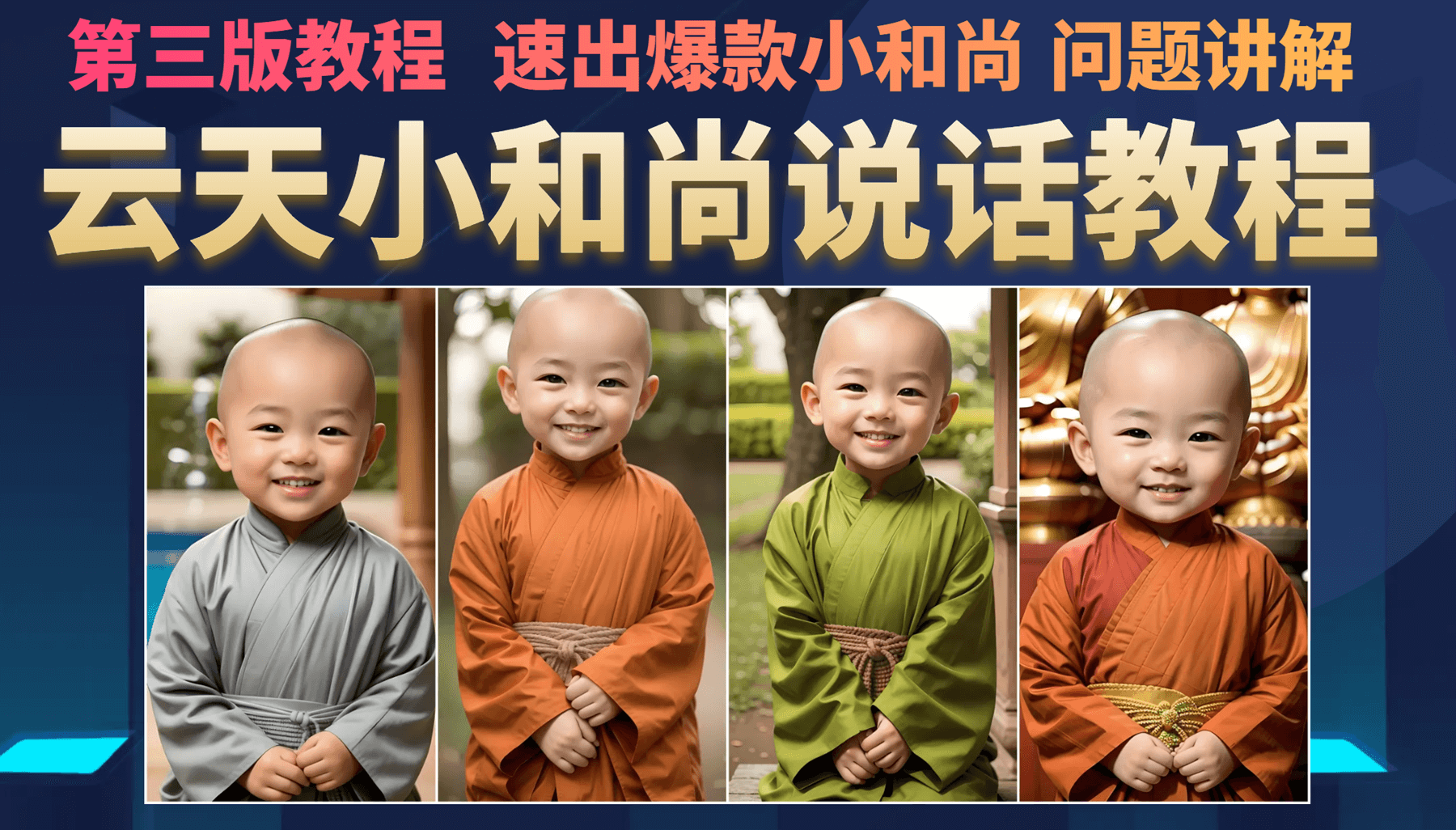 云天小和尚会说话，7天万粉（第3版教程）-温馨分享网