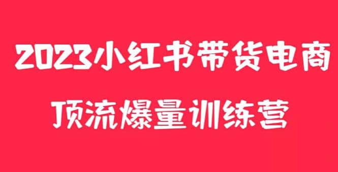 小红书电商爆量训练营，月入3W+！可复制的独家养生花茶系列玩法-温馨分享网