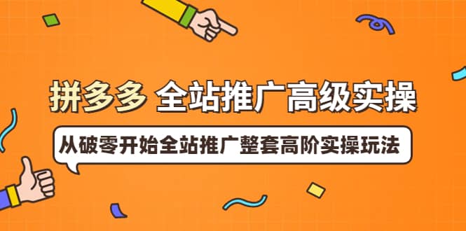 拼多多全站推广高级实操：从破零开始全站推广整套高阶实操玩法-温馨分享网