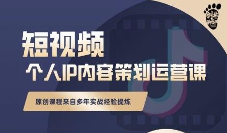 抖音短视频个人ip内容策划实操课，真正做到普通人也能实行落地-温馨分享网