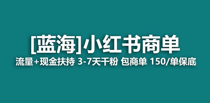2023蓝海项目【小红书商单】流量+现金扶持，快速千粉，长期稳定，最强蓝海-温馨分享网