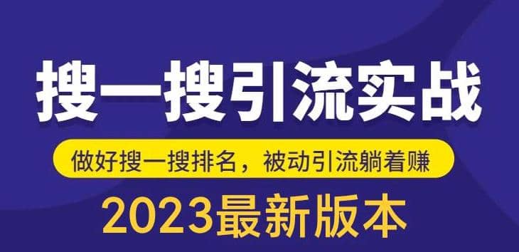 外面收费980的最新公众号搜一搜引流实训课，日引200+-温馨分享网