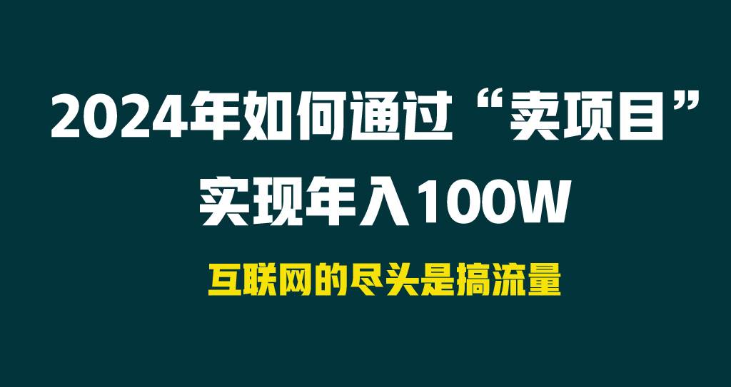 2024年如何通过“卖项目”实现年入100W-温馨分享网