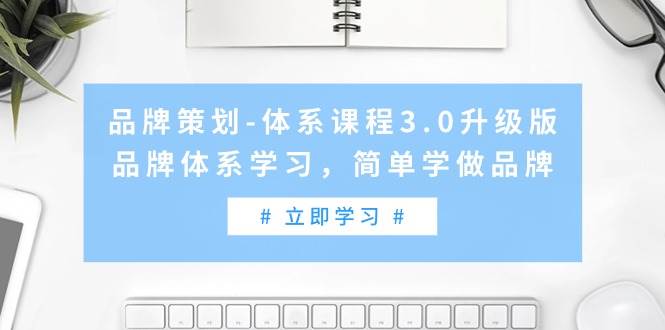 品牌策划-体系课程3.0升级版，品牌体系学习，简单学做品牌（高清无水印）-温馨分享网