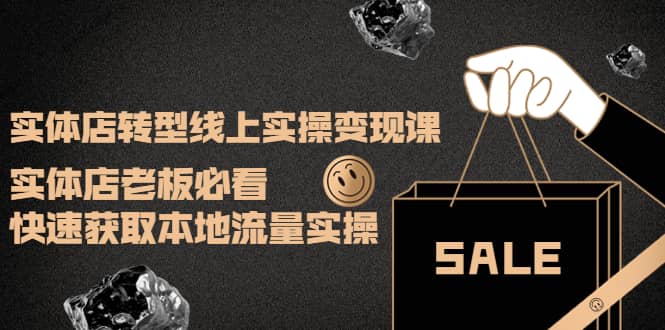 实体店转型线上实操变现课：实体店老板必看，快速获取本地流量实操-温馨分享网