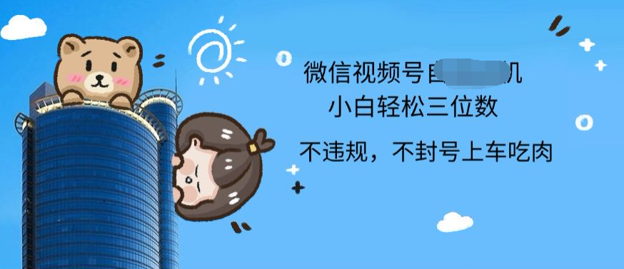 2024最新微信视频号挂机小白可上手，轻松日入三位数-温馨分享网