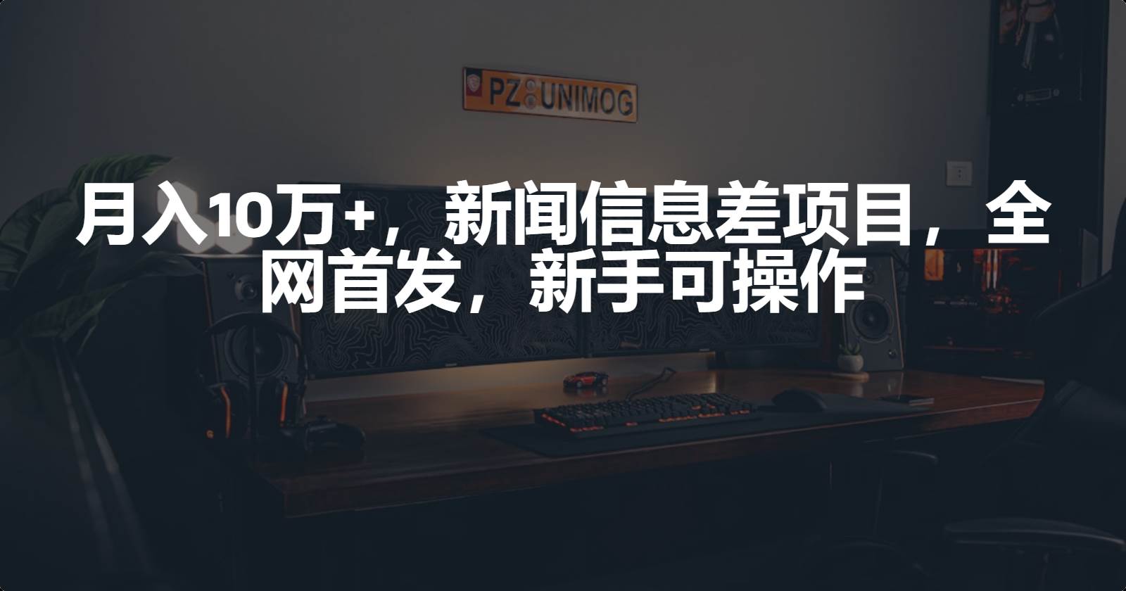月入10万+，新闻信息差项目，新手可操作-温馨分享网