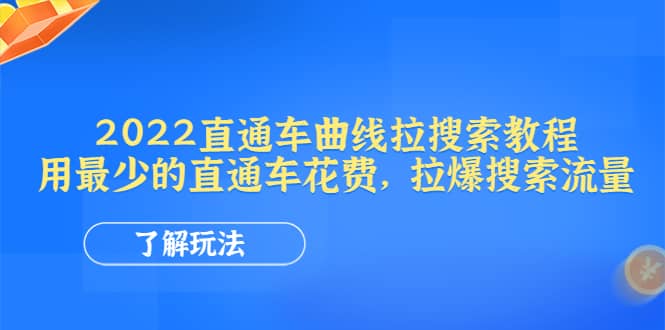 2022直通车曲线拉搜索教程：用最少的直通车花费，拉爆搜索流量-温馨分享网