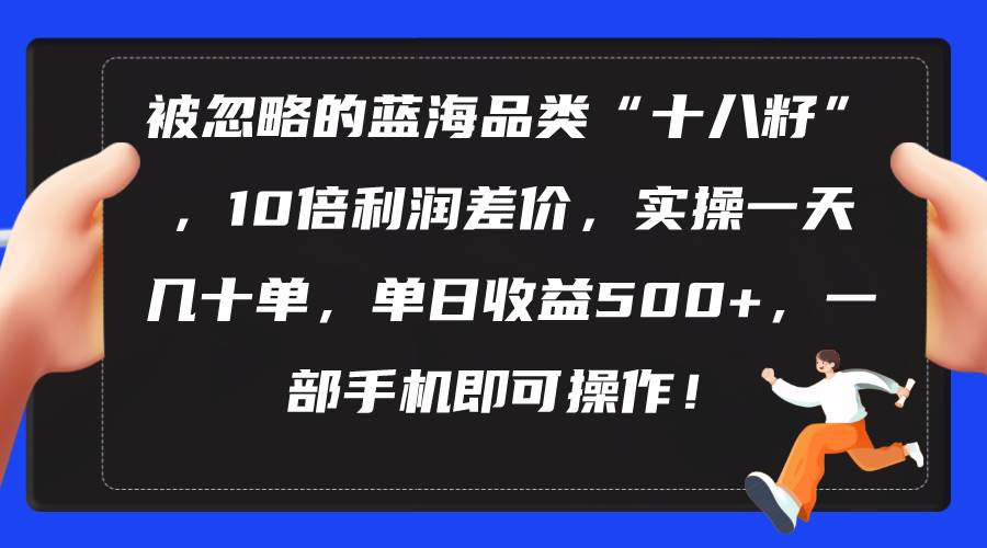 被忽略的蓝海品类“十八籽”，10倍利润差价，实操一天几十单 单日收益500+-温馨分享网
